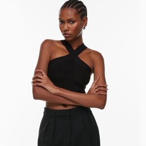 Aritzia (Babaton) Sculpt Knit Black Tank